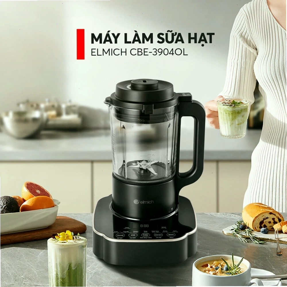 Máy làm sữa hạt Elmich CBE 3904 OL thiết kế đẹp mắt