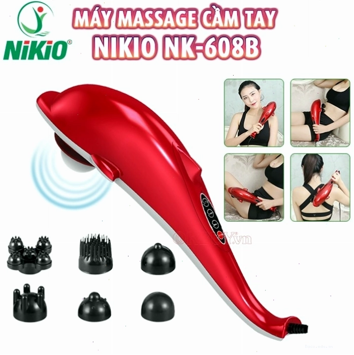 Máy massage cầm tay cá heo Nikio NK-608B