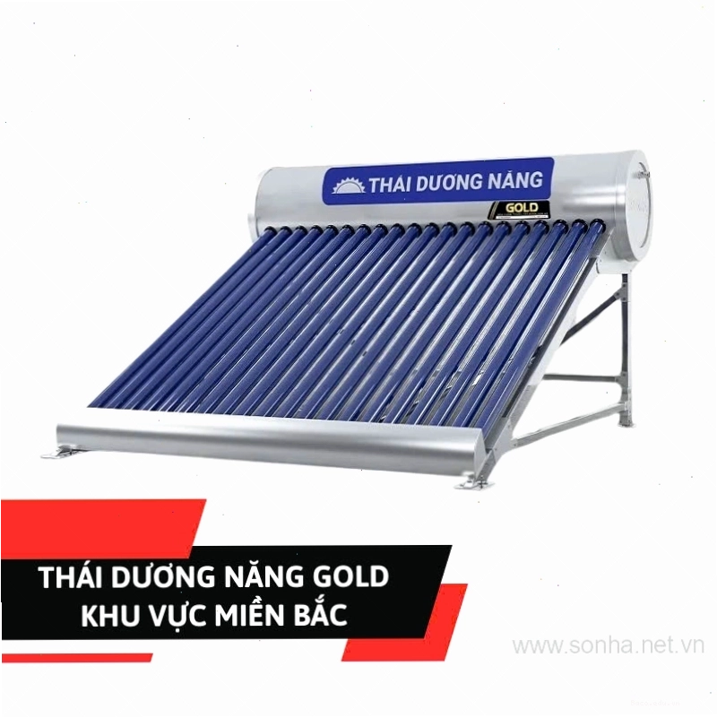 Máy nước nóng năng lượng mặt trời Sơn Hà 200L gold ống chân không F58