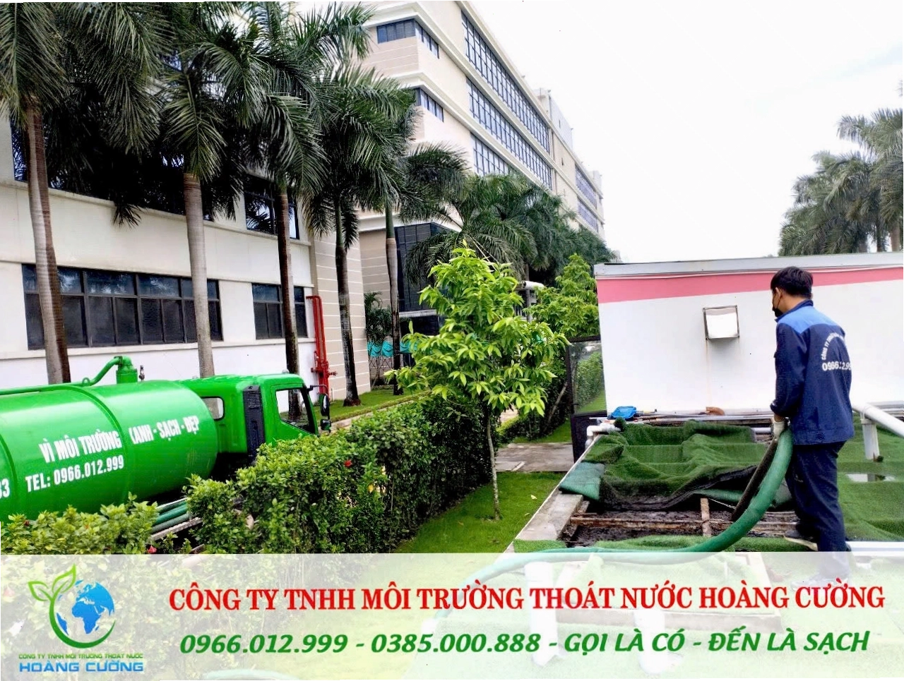 Máy thông tắc cống hoạt động hiệu quả, loại bỏ các vật cản gây tắc nghẽn