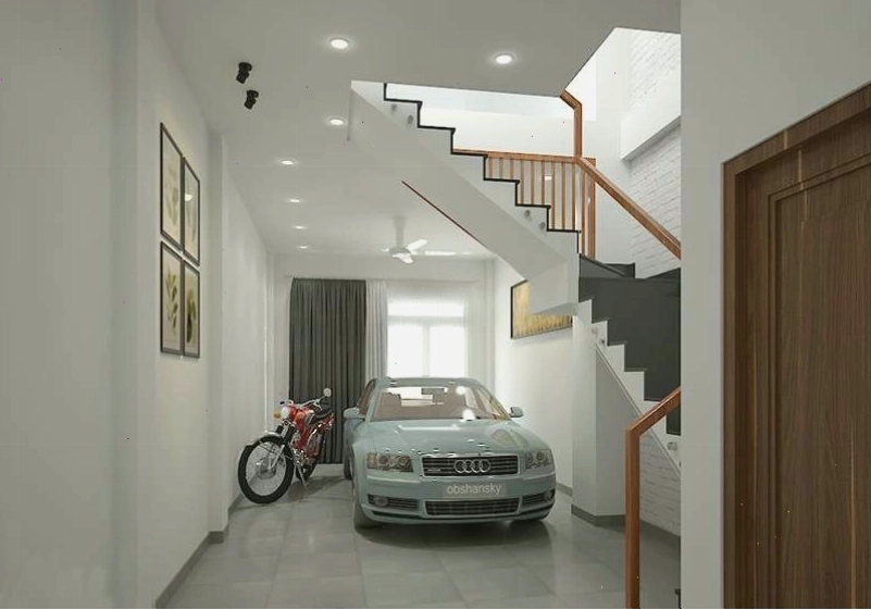 Minh họa khái niệm tầng trệt trong kiến trúc nhà ở