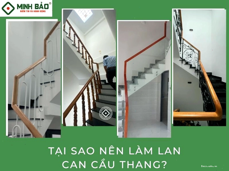 Minh họa tầm quan trọng của việc lắp đặt lan can cầu thang cho ngôi nhà