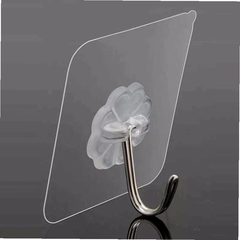 Móc dán tường trong suốt siêu dính chịu lực tốt
