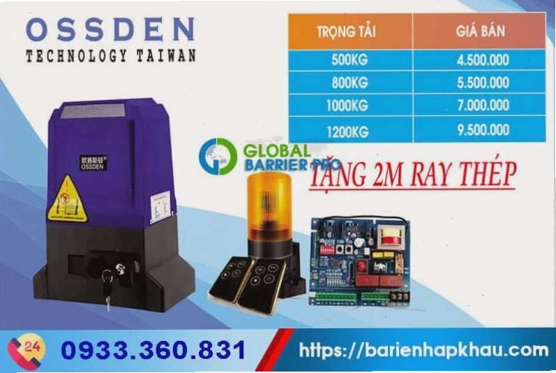 Motor cổng trượt tự động Đài Loan giá rẻ, hoạt động ổn định