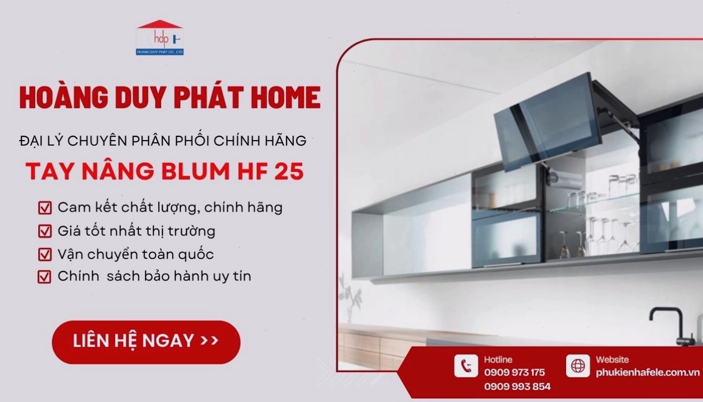 Mua tay nâng Blum chính hãng, chiết khấu tốt nhất tại Hoàng Duy Phát