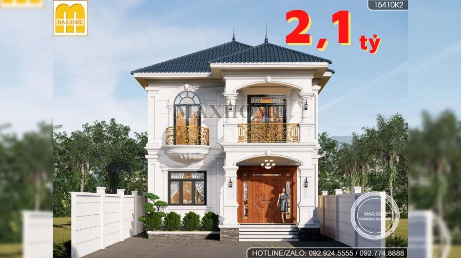 Ngắm nhìn những mẫu nhà mái Nhật 2 tầng đẹp và sang trọng 2026