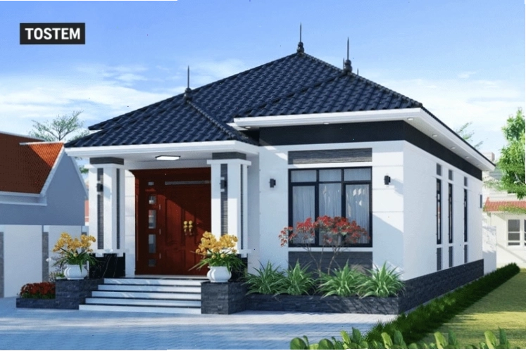 Nhà cấp 4 mái Nhật hiện đại, thiết kế thông minh