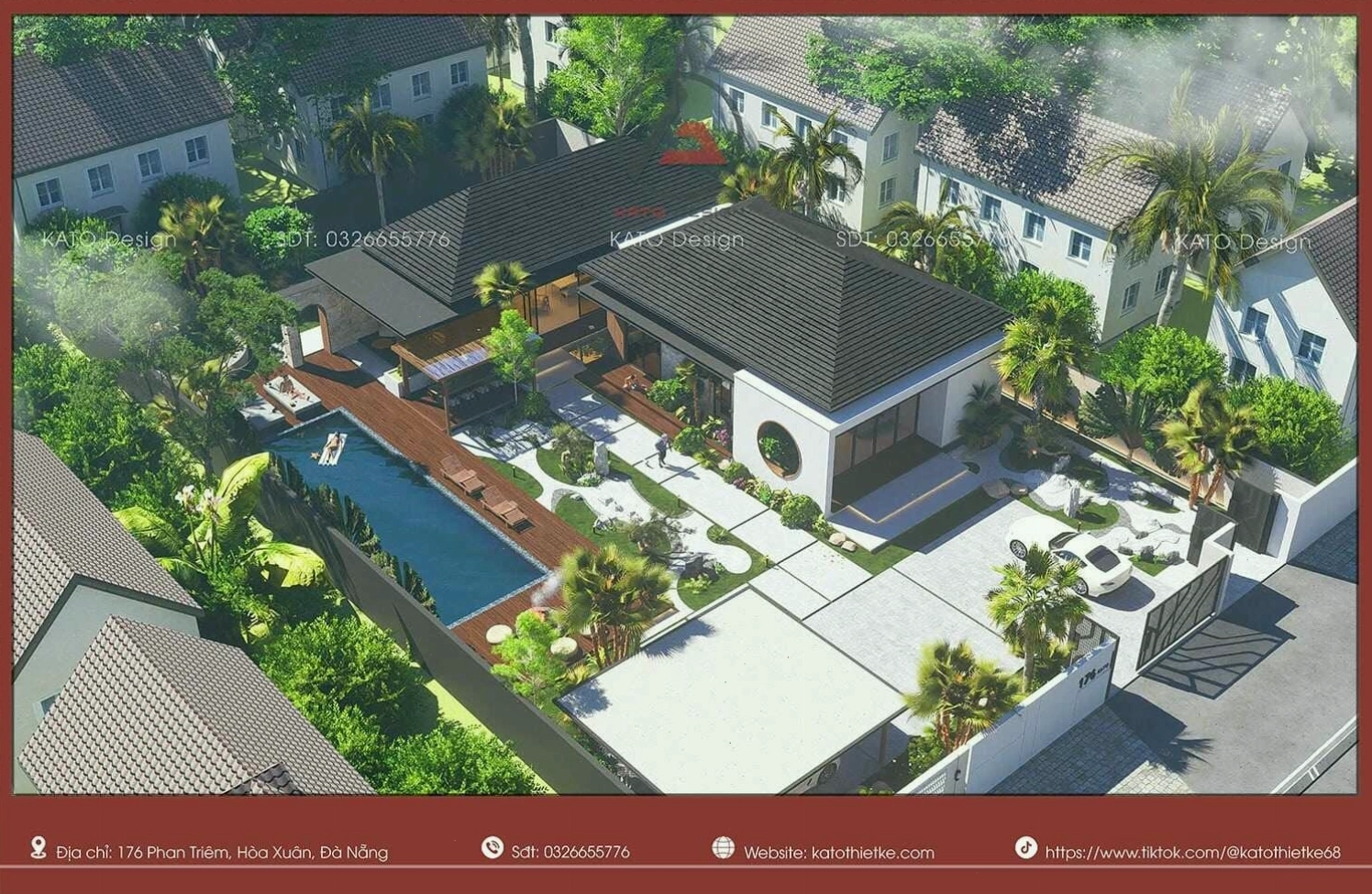 Nhà cấp 4 mái Nhật phong cách tropical Nhật Bản, thoáng mát và gần gũi với thiên nhiên