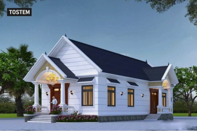 Nhà mái Nhật cấp 4 tân cổ điển, sang trọng và tinh tế