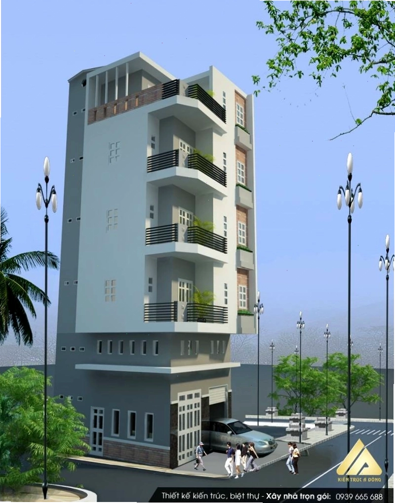 Nhà phố mặt tiền 4m với kiến trúc tinh tế