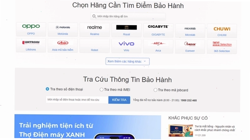 Nhân viên tư vấn hỗ trợ khách hàng qua tổng đài Điện Máy Xanh