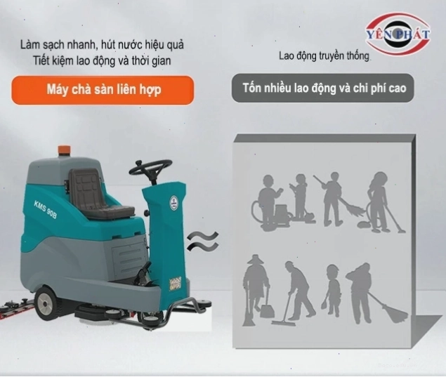 Những lợi ích vượt trội khi sử dụng máy chà sàn liên hợp