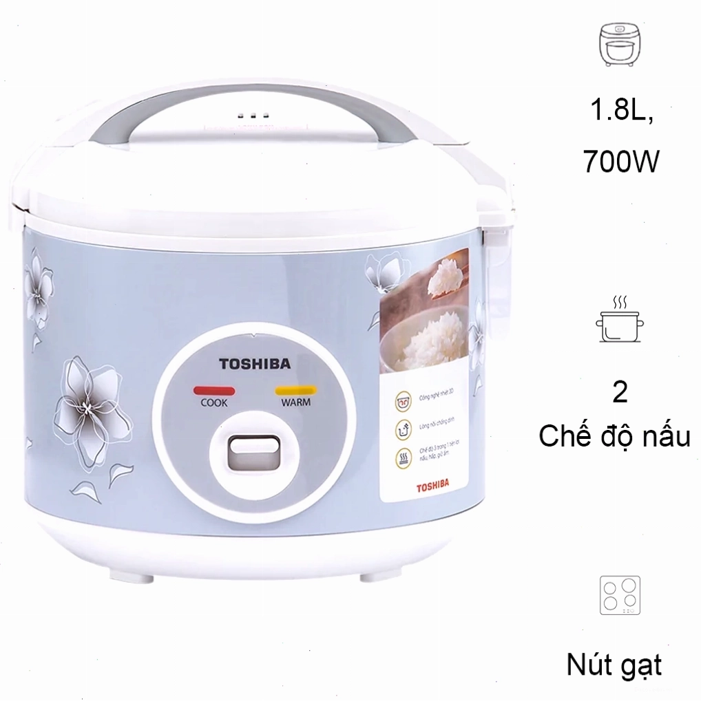 Nồi cơm điện Toshiba RC-18JFM(H)VN 1.8 Lít