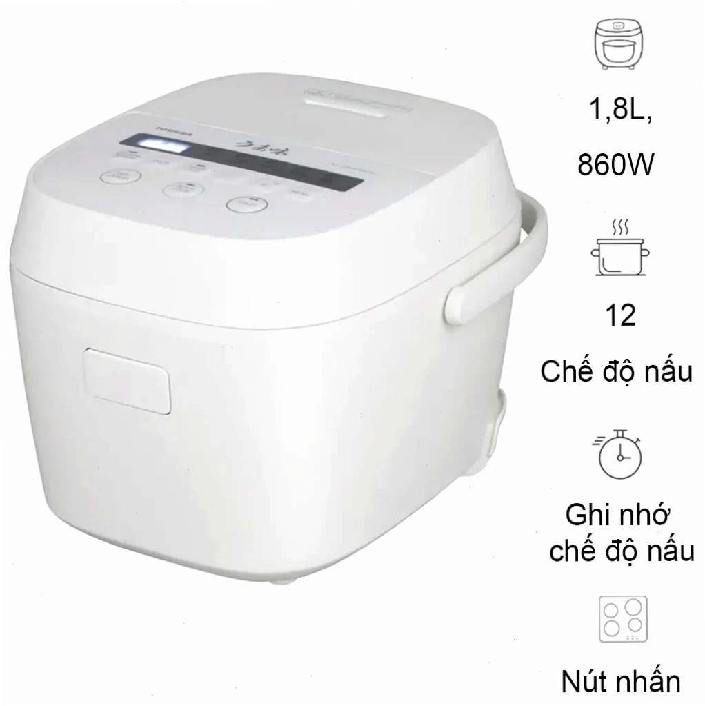 Nồi Cơm Điện Tử RC-18DR5UVN(W) 1.8 Lít