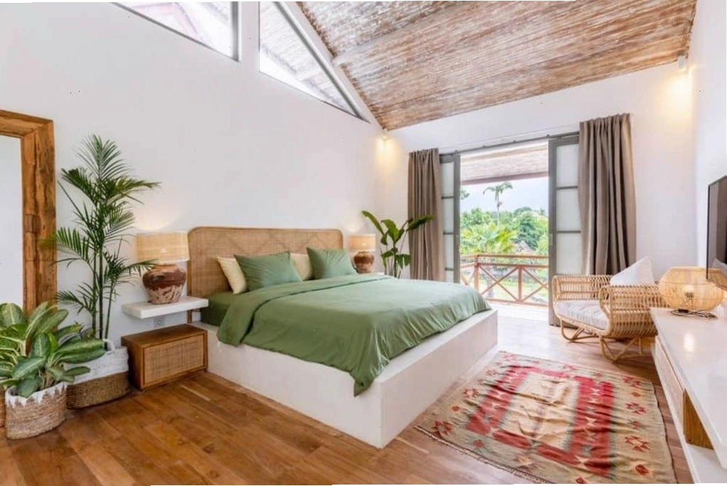 Nội thất phong cách nhiệt đới với cây xanh và gam màu tươi mát
