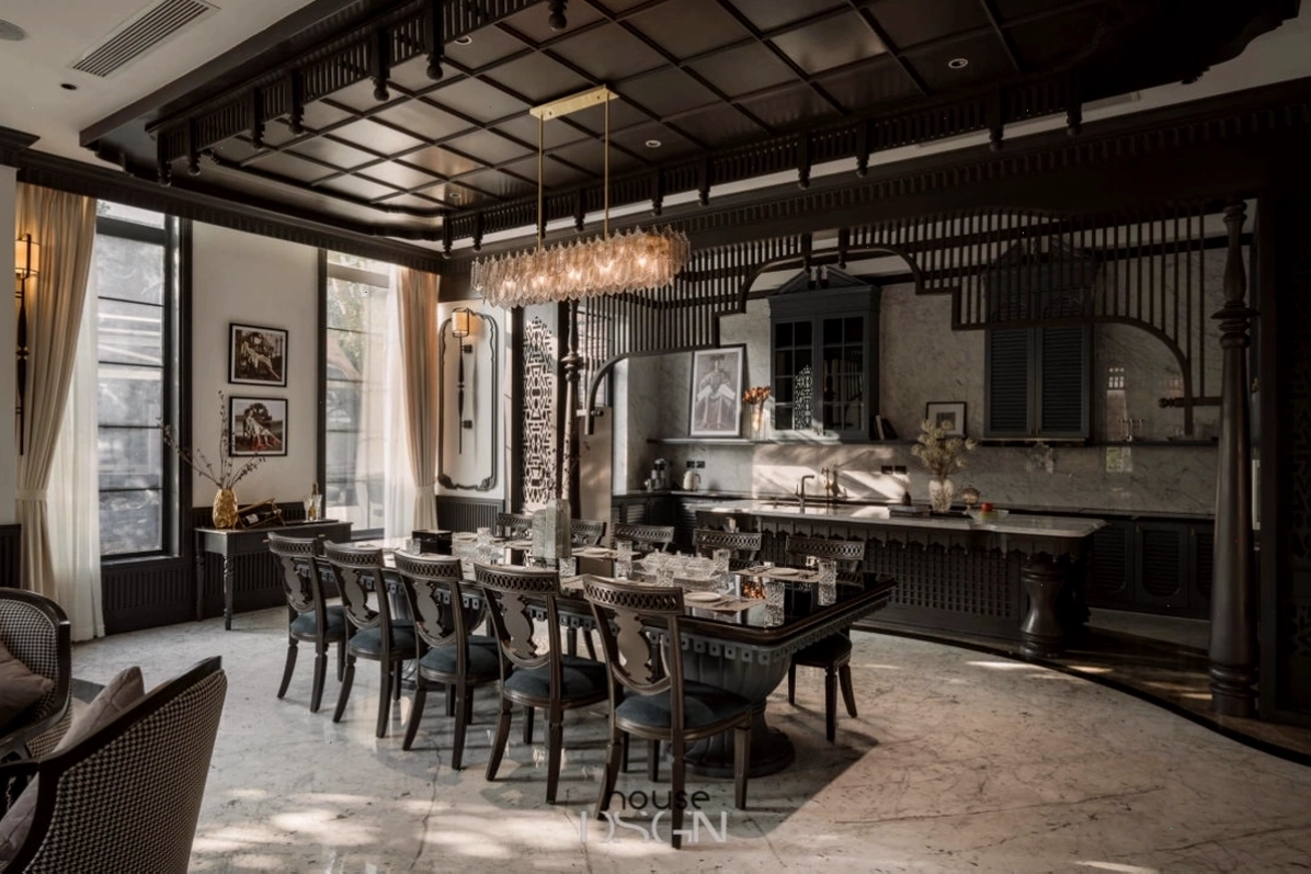 Nội thất phong cách thiết kế Indochine với gam màu trung tính và vật liệu tự nhiên