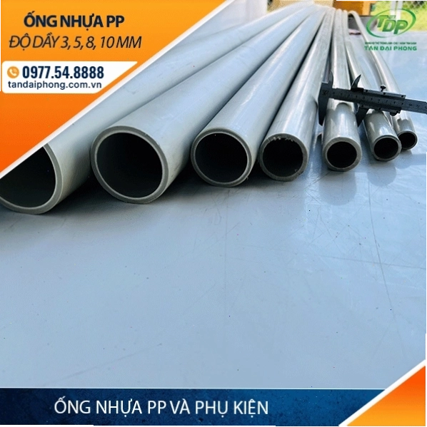 Ống nhựa PP dễ dàng cắt và tạo hình theo yêu cầu