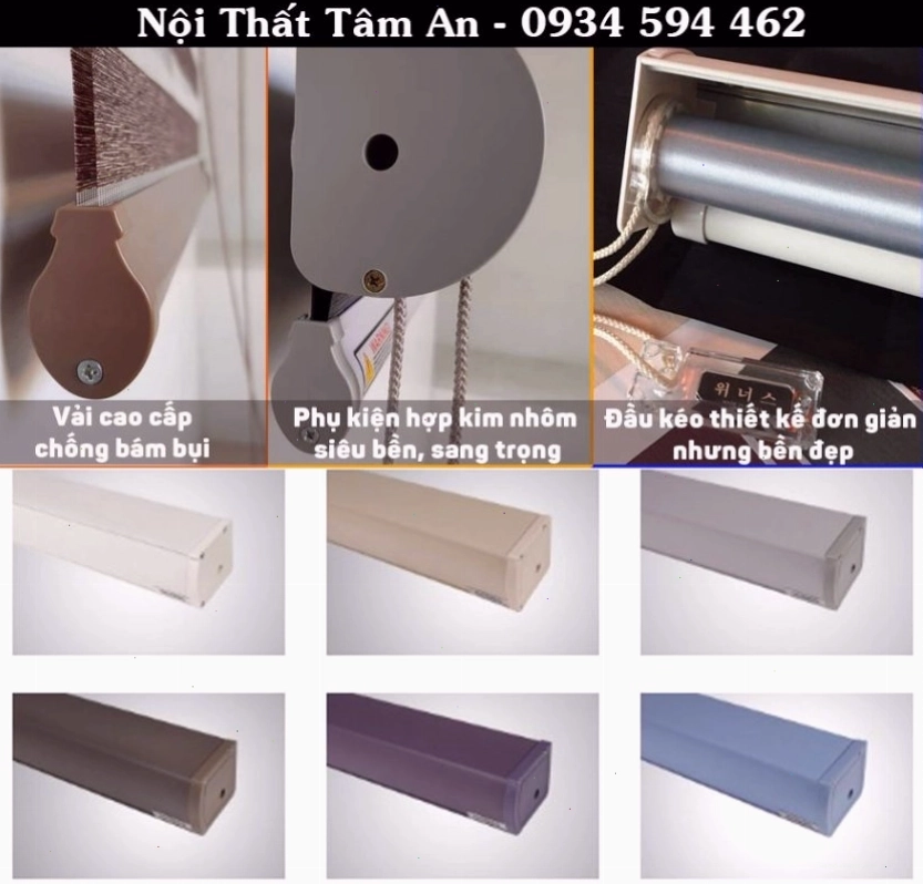 Phụ kiện đồng màu với rèm cuốn cầu vồng, tăng tính thẩm mỹ