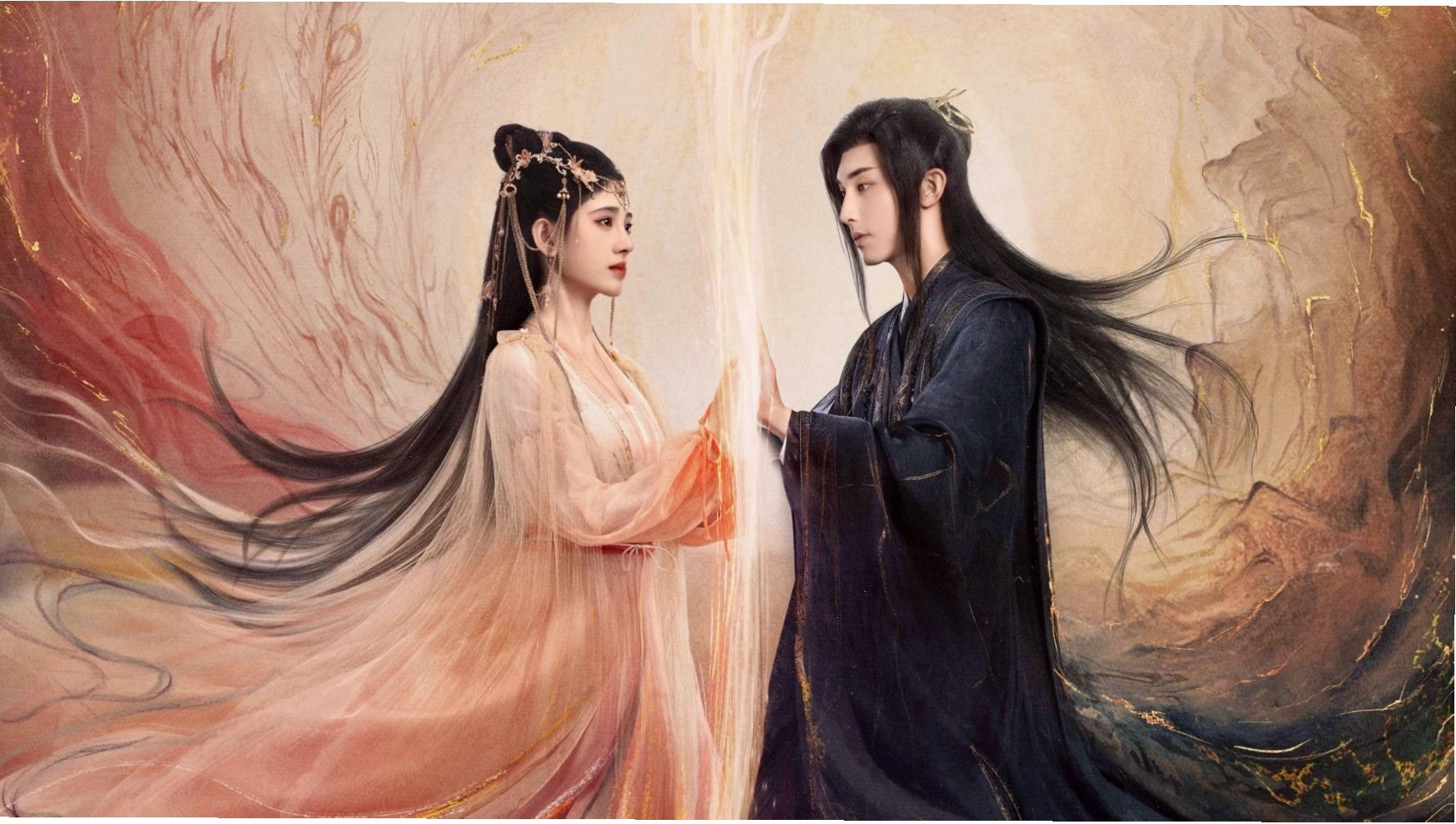 Poster phim Hoa Nhung (Beauty of resilience) với hình ảnh Cúc Tịnh Y và Quách Tuấn Thần