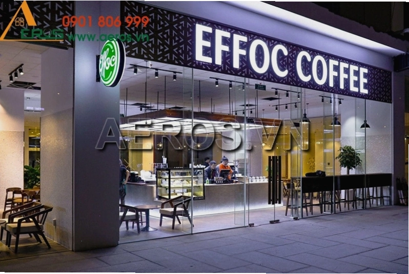 Quán cafe Effoc với phong cách thiết kế trẻ trung