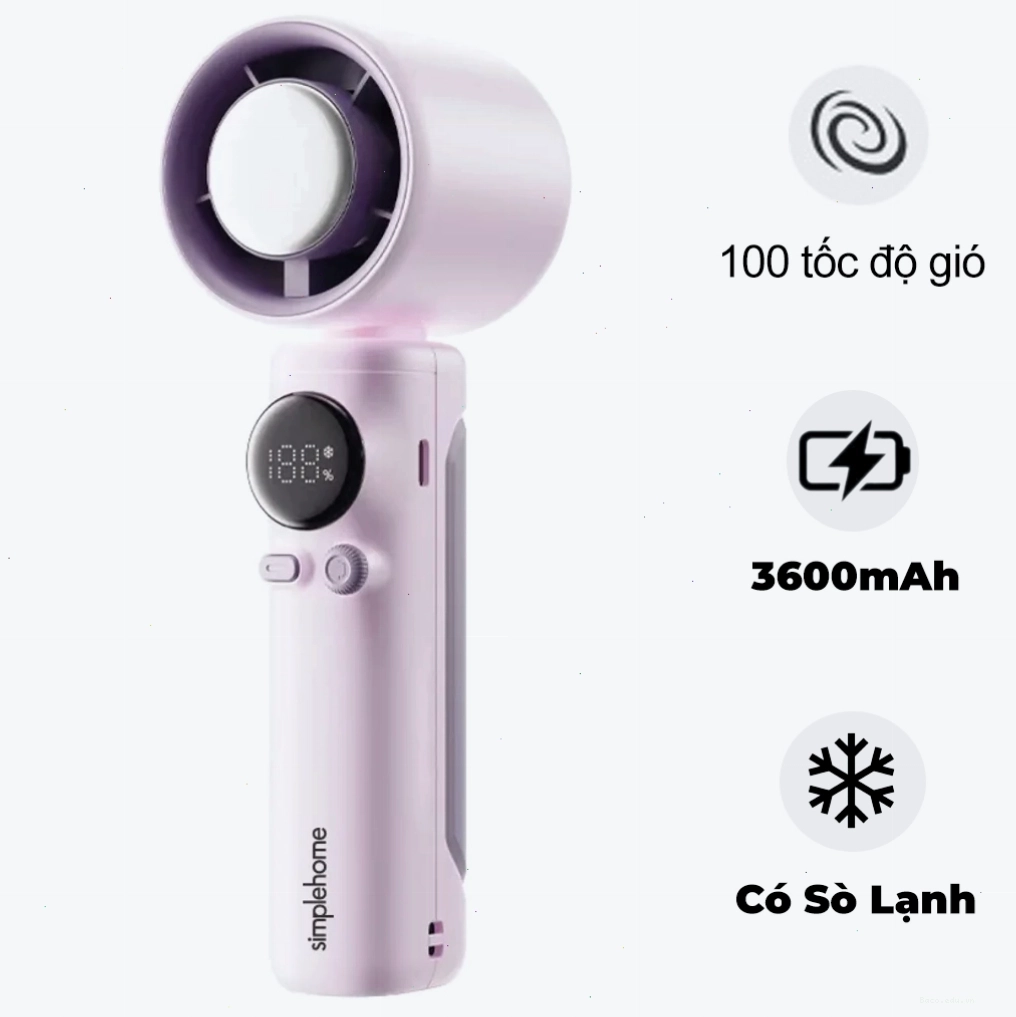 Quạt Cầm Tay Có Sò Lạnh