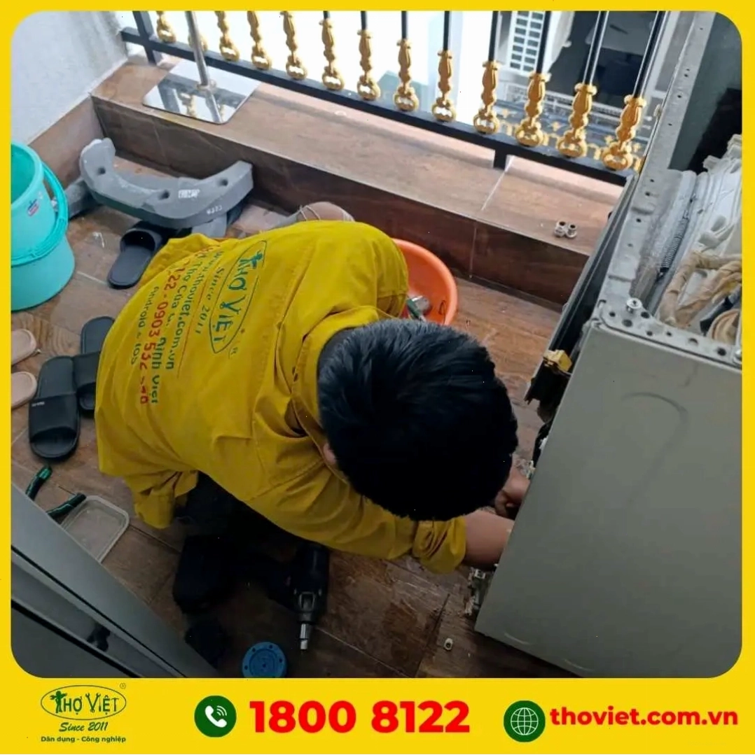 Quy trình sửa chữa máy giặt LG tại Thợ Việt