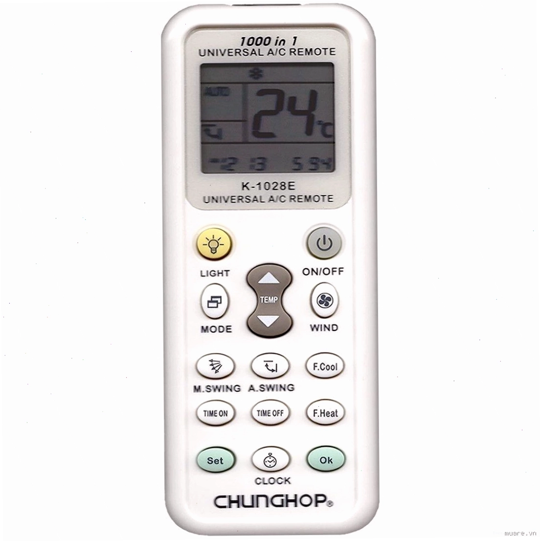 Remote máy lạnh đa năng có thể sử dụng cho nhiều thương hiệu máy lạnh phổ biến