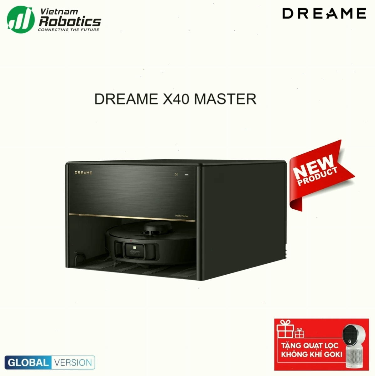Robot Hút Bụi Lau Nhà Dreame X40 Master