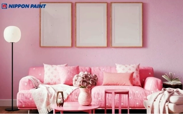 Sắc hồng nhạt được coi là màu tinh tế và sang trọng trong nội thất hiện đại
