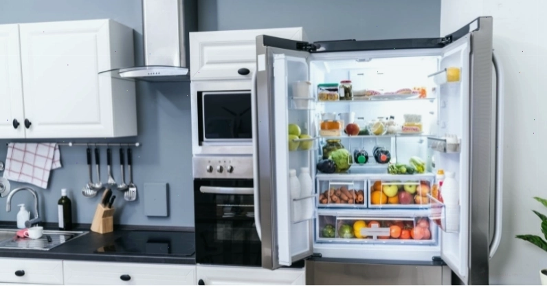 Sắp xếp thực phẩm gọn gàng và cắm điện để tủ lạnh hoạt động trở lại