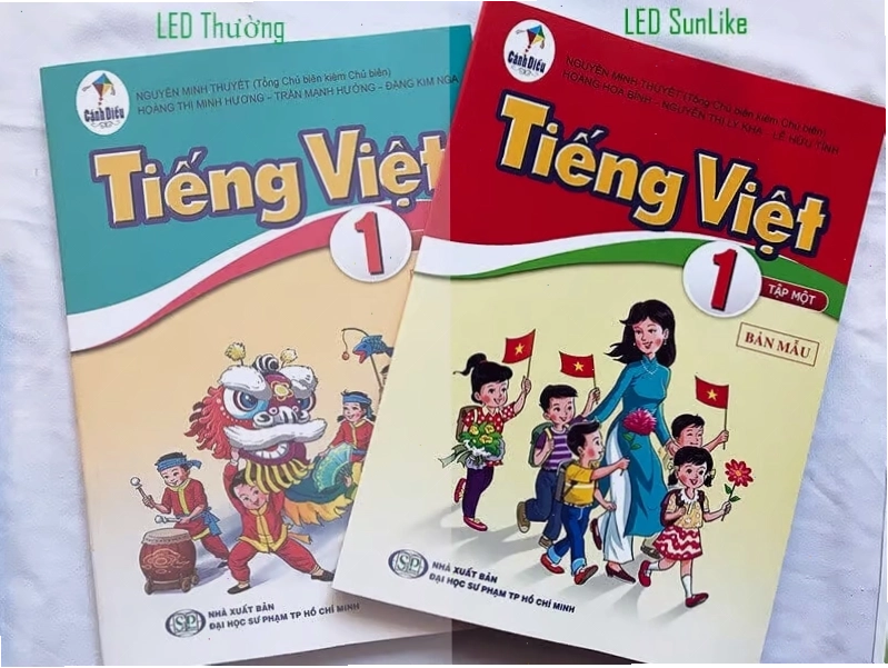 So sánh ánh sáng đèn LED thường và đèn LED Sunlike
