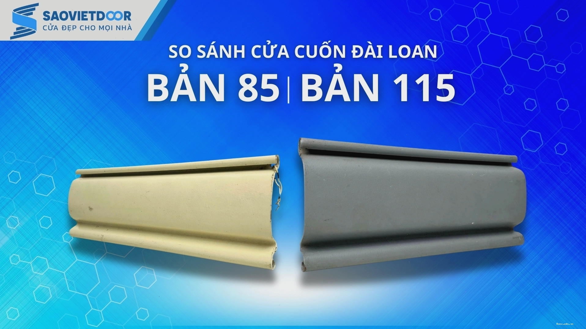 So sánh các loại cửa cuốn Đài Loan về kích thước và tính năng