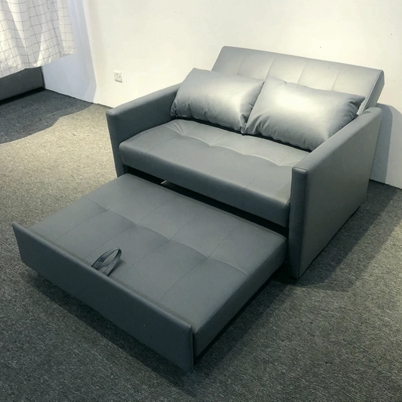Sofa bed A24 màu xám với thiết kế thanh lịch, mang lại sự thoải mái cho người sử dụng