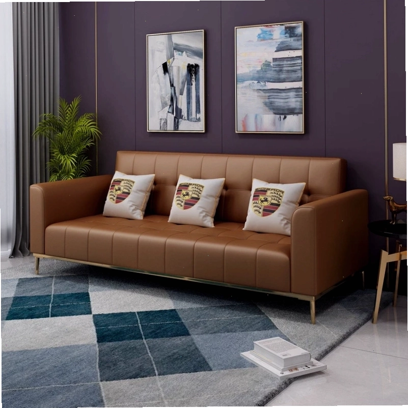 Sofa bed A31 màu nâu, thiết kế ấm áp và sang trọng, dễ dàng biến thành giường ngủ