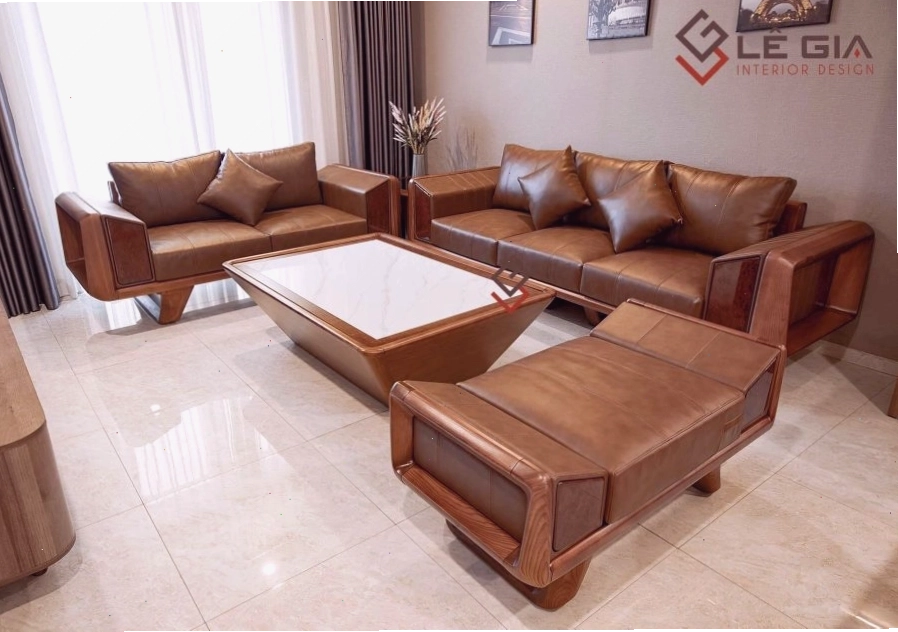 Sofa gỗ cao cấp gỗ tự nhiên hiện đại SG246 – Đẹp đỉnh cao