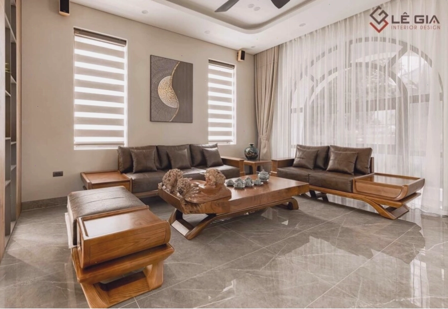 Sofa gỗ hiện đại cao cấp LG-SG245 - Kiệt tác cho phòng khách