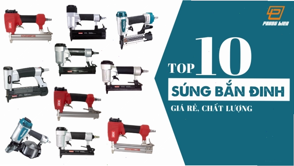 Súng bắn đinh dùng pin Makita với thiết kế hiện đại và tiện lợi