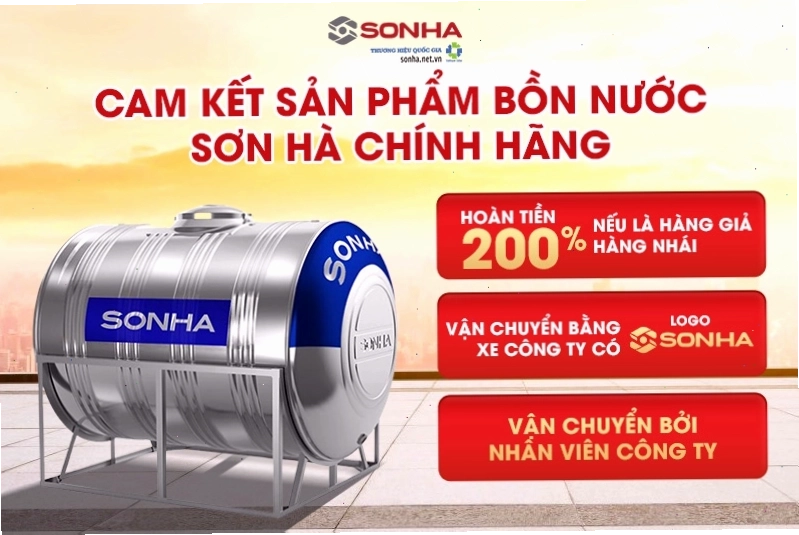 Tem chống hàng giả và chứng nhận chất lượng của bồn nước Sơn Hà