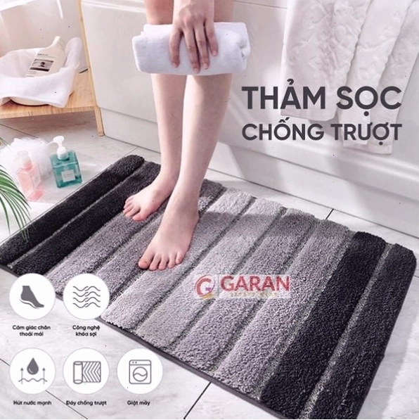 Thảm chùi chân, thảm nhà tắm cao cấp với màu sắc hài hòa