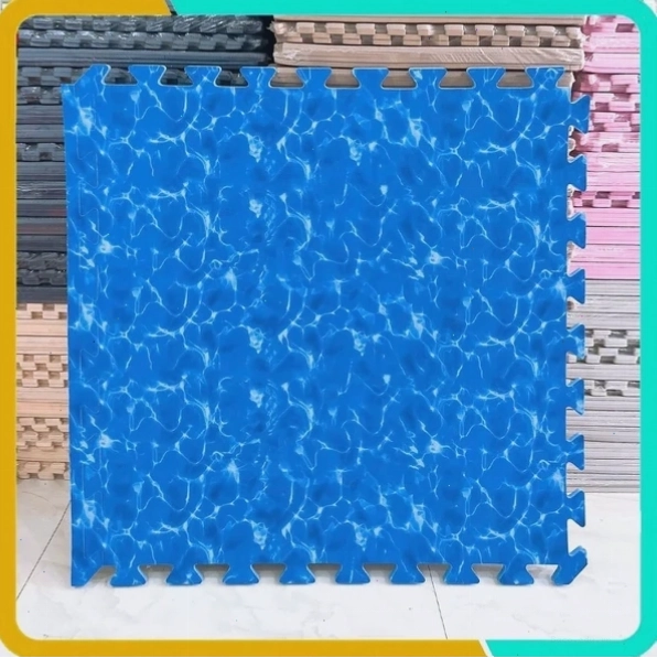 Thảm xốp sóng biển 1mx1mx2cm, chuyên lót sàn khu vui chơi, không phai màu, hàng cao cấp