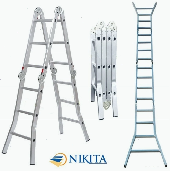 Thang nhôm gấp khúc Nikita TGA37, tiện lợi và dễ sử dụng