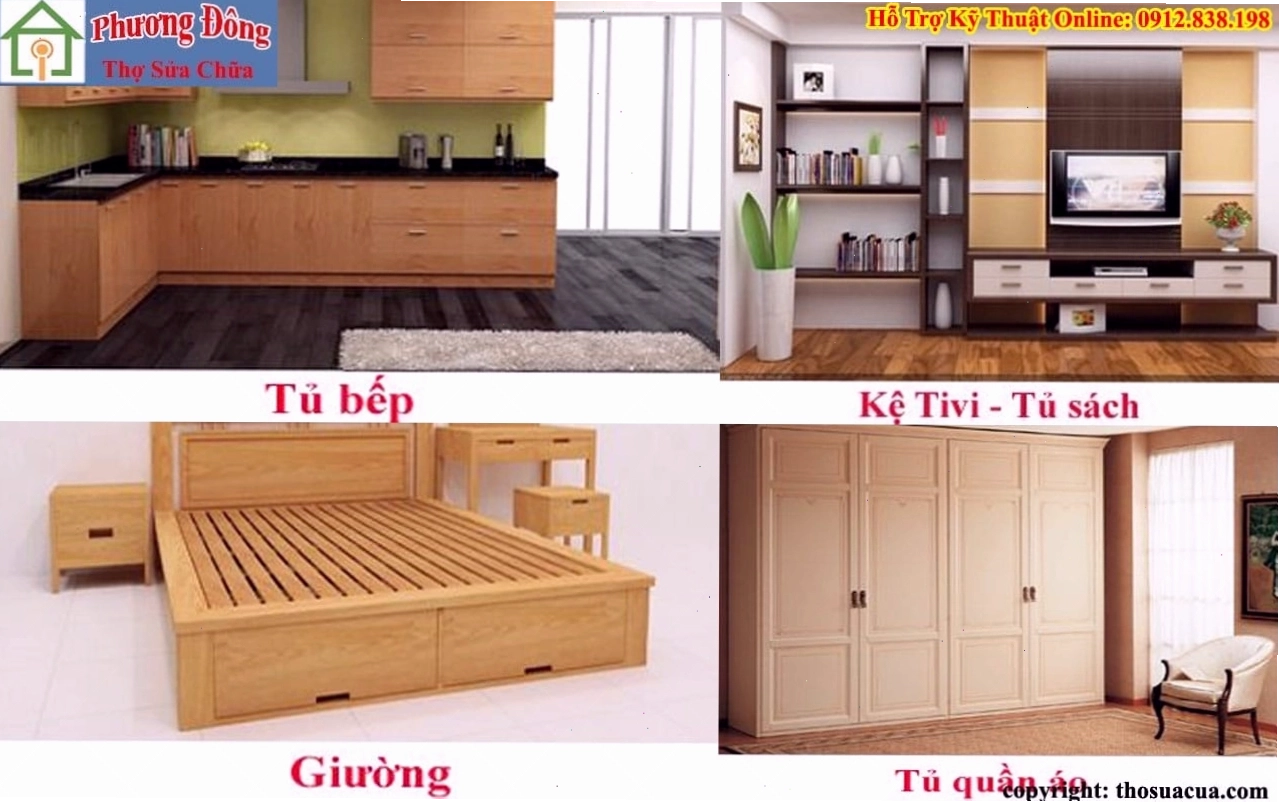 Tháo lắp tủ gỗ tại nhà
