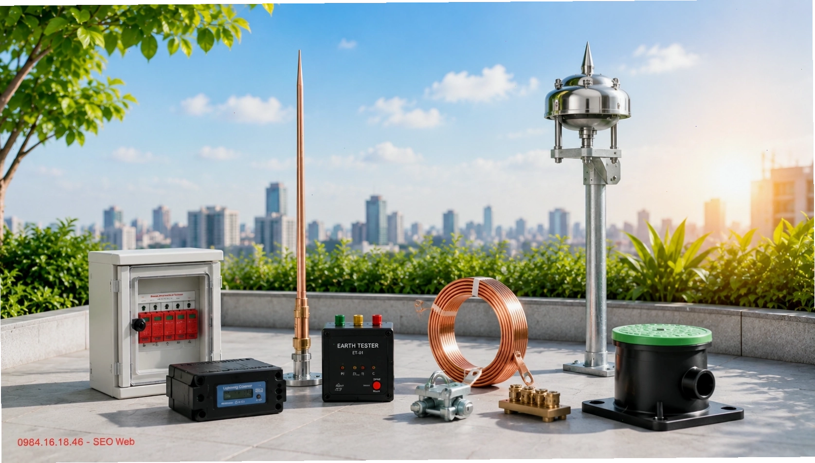 Thiết bị chống sét giúp bảo vệ hệ thống điện khỏi tác động thời tiết nguy hiểm