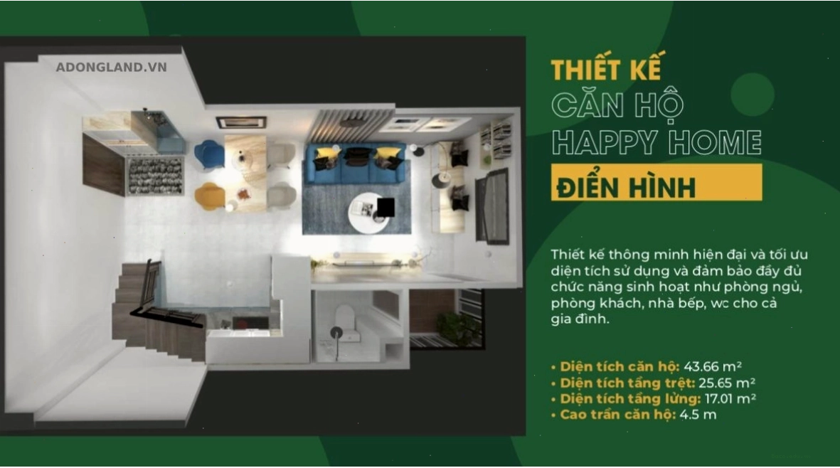 Thiết kế căn hộ Happy Home