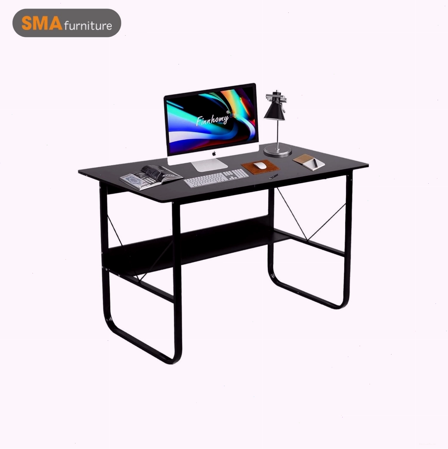 Thiết kế khe luồn dây điện thông minh trên mặt bàn chữ U gaming, giúp giữ cho khu vực chơi game luôn gọn gàng.