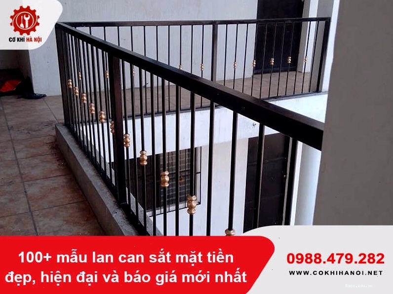 Thiết kế lan can sắt ban công đẹp mắt