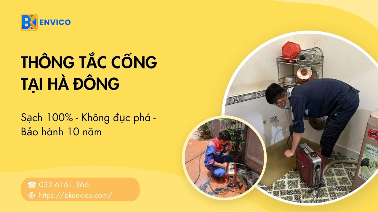 Thông Tắc Cống Tại Hà Đông: Giải Pháp Nhanh Chóng, Giá Tốt, Bảo Hành Dài Lão