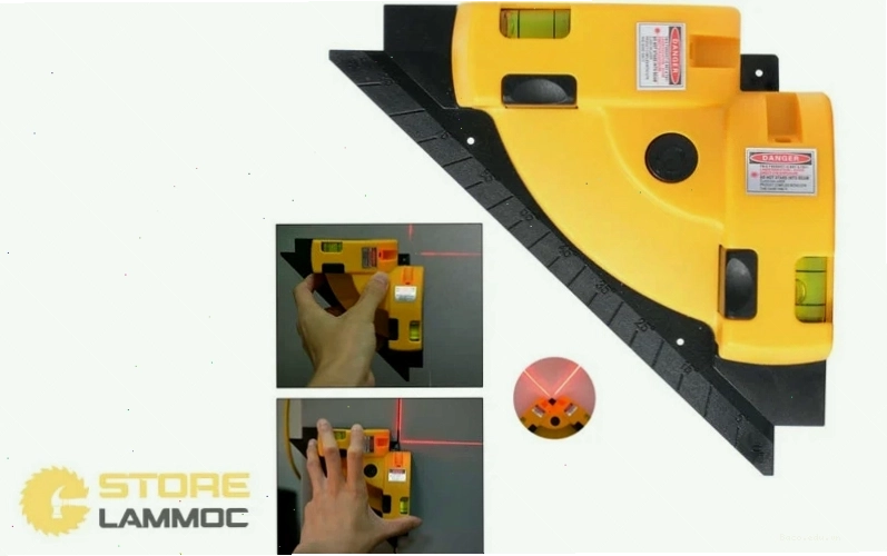 Thước ke vuông laser cung cấp khả năng đo lường nhanh chóng và tiện lợi.
