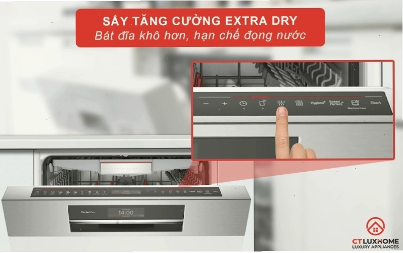 Tính năng sấy tăng cường ExtraDry