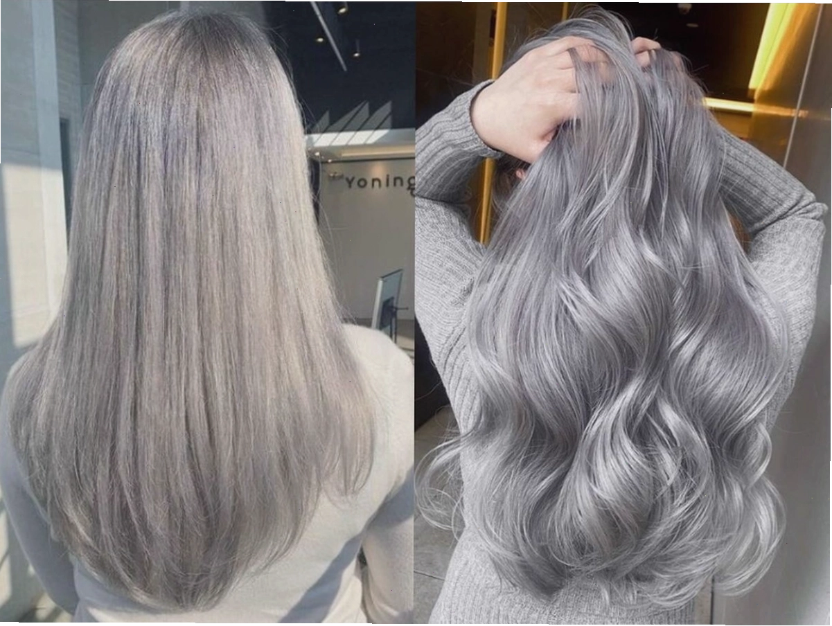 Tóc xám khói sáng mang đến vẻ ngoài nổi bật và cá tính
